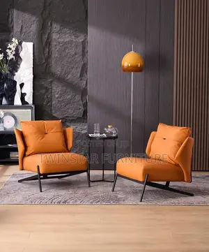 New Modern Leather Accent Single Chair