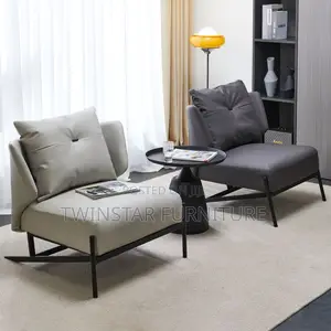 New Modern Leather Accent Single Chair