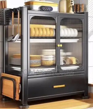 Double Plate Rack With Drawer And Cover