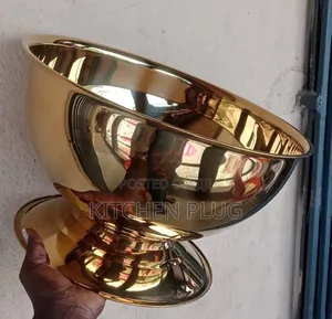 13l Gold Stainless Wine Bowl Without Handle