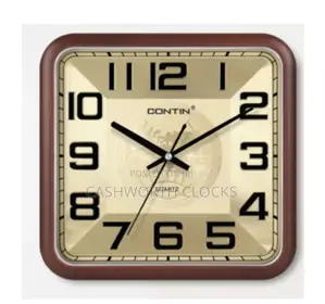 30cm Square Shape Ivory Dialed Luxury Wall Clock