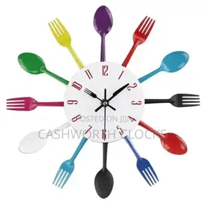 35cm Cutlery Kitchen Luxury Wall Clock