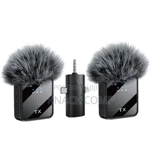 Wireless Lavalier Microphone 3 in 1 Plug Play Universal