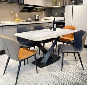 Marble Dining Table and Chairs