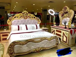 Luxury Royal Bedset, Complete Bedset With Dresser and Sides
