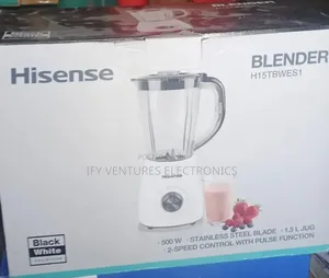 500W Hisense Blender, White and Black Color, 1.5liters.