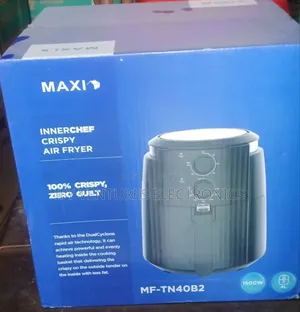 4LITRES Maxi Air Fryer, Black Color.