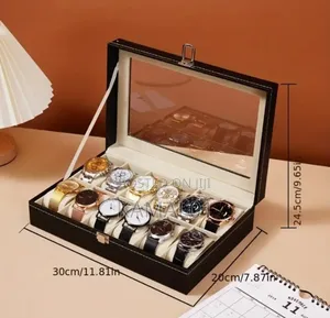 Leather Watch Box Display Storage Box Retro