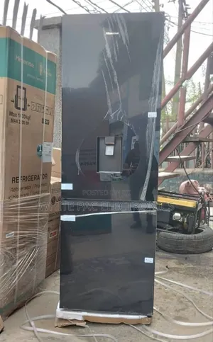 Original>Hisense Glass Face 350 L With Dispenser Double Door