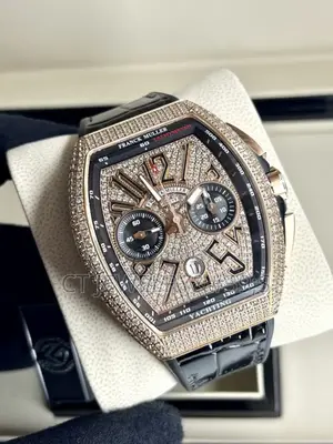 Nice Premium Men's Watch Franck Muller Ice Diamond Bezel