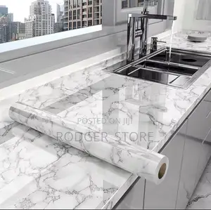Marble Kitchen Oil-Proof Film Stove Waterproof