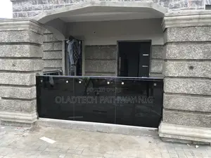 Frameless Rail Grey Glass
