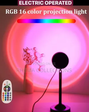 16-Colours (Rgb) Sunset Projection Atmosphere LED Light