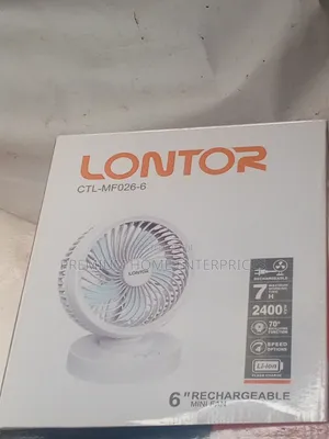 Lontor Rechargeable Table Fan 6 Inches 026