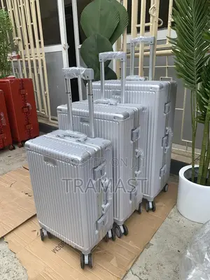 Silver Color Quality 3 Set Aluminum Luggage