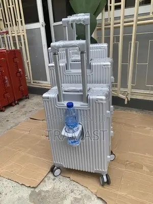 Silver Color Quality 3 Set Aluminum Luggage