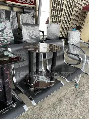 Glass Side Stool for Living Room