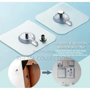 12pcs Wall Mounted Adhesive Screw Wall Hook