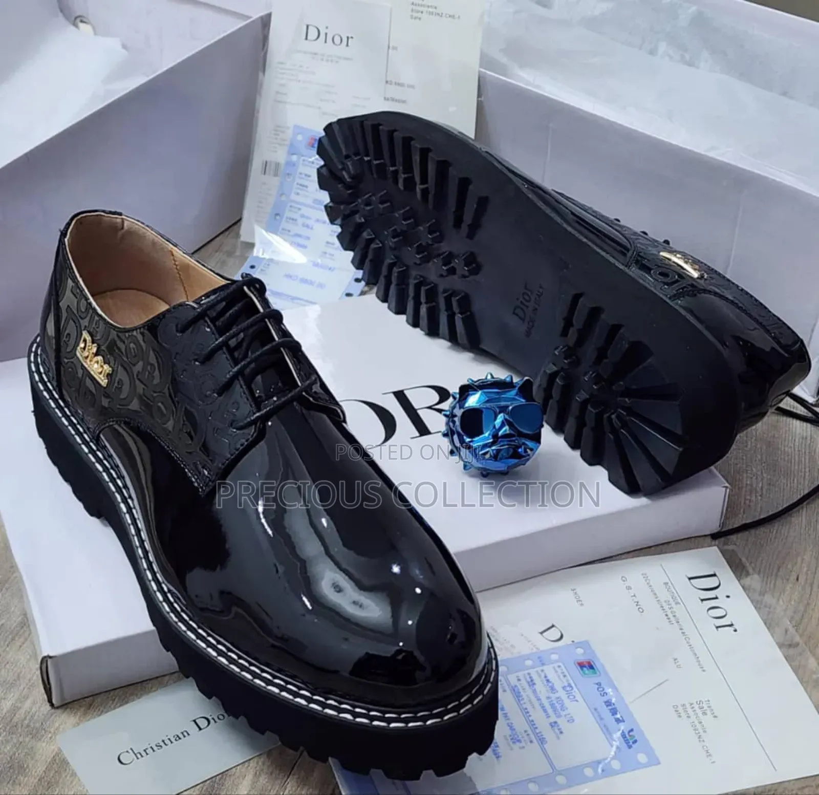 Dior Glossy Leather Classic Lace Up Shoe