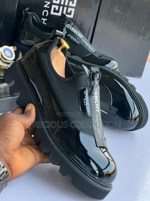 Men's Glossy Leather Givenchy Zip Up Shoes