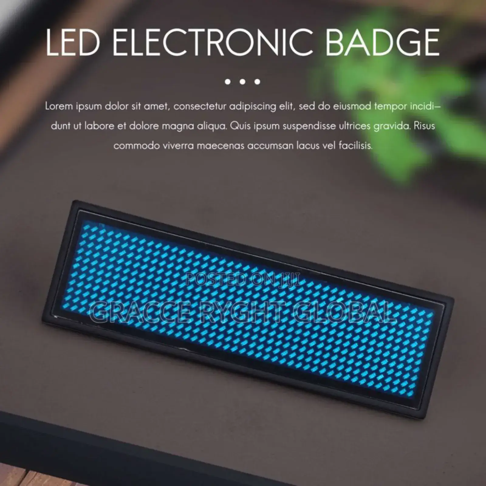 Led Waiter Badge