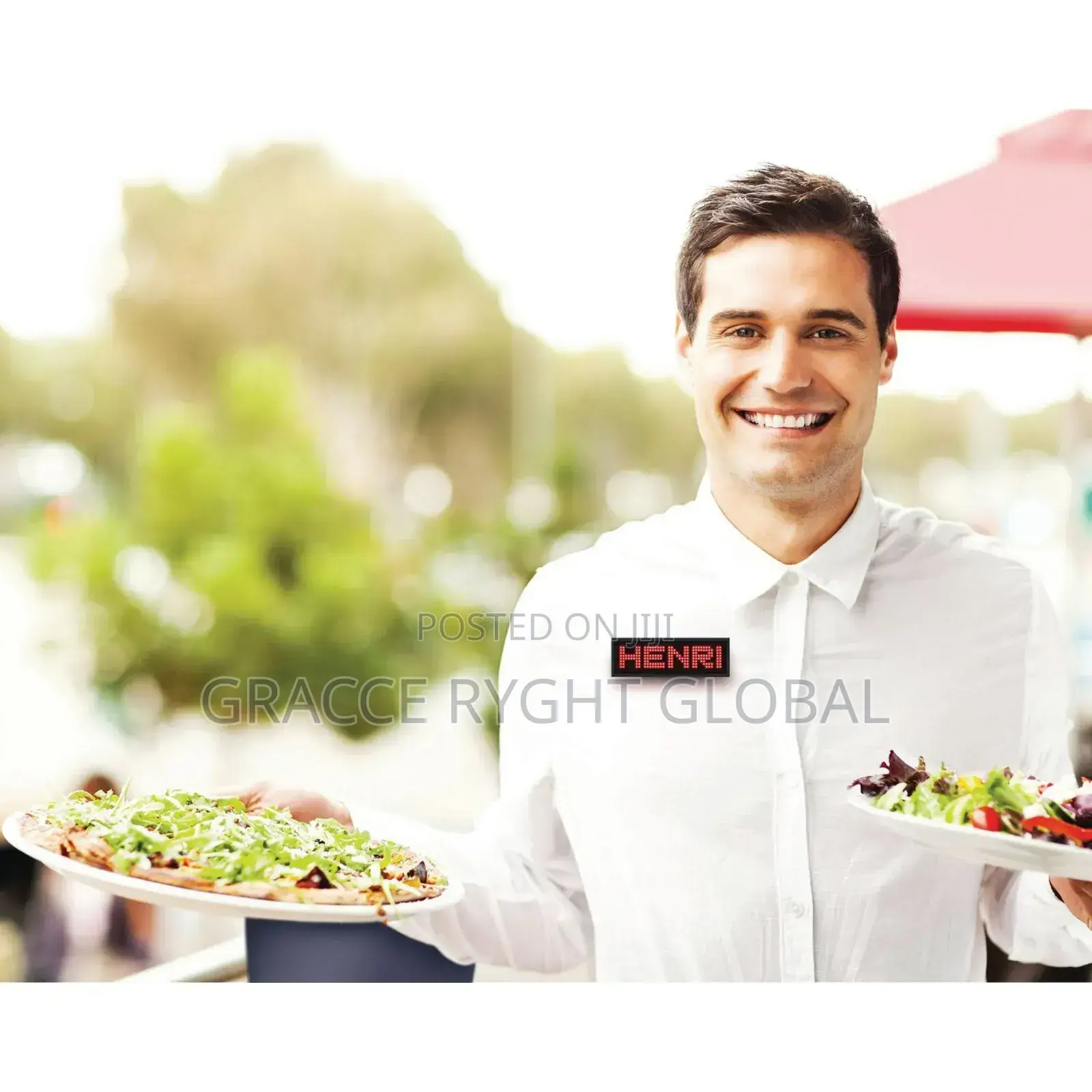 Led Waiter Badge