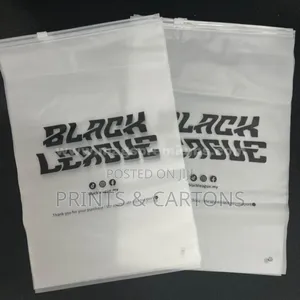 Branded Frosted Ziplock Bag (14x20in) Single-colour Print Front Back