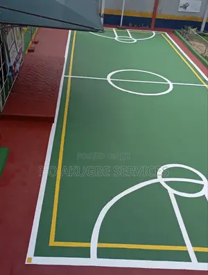 Basketball,Tennis Court Paint Production Application