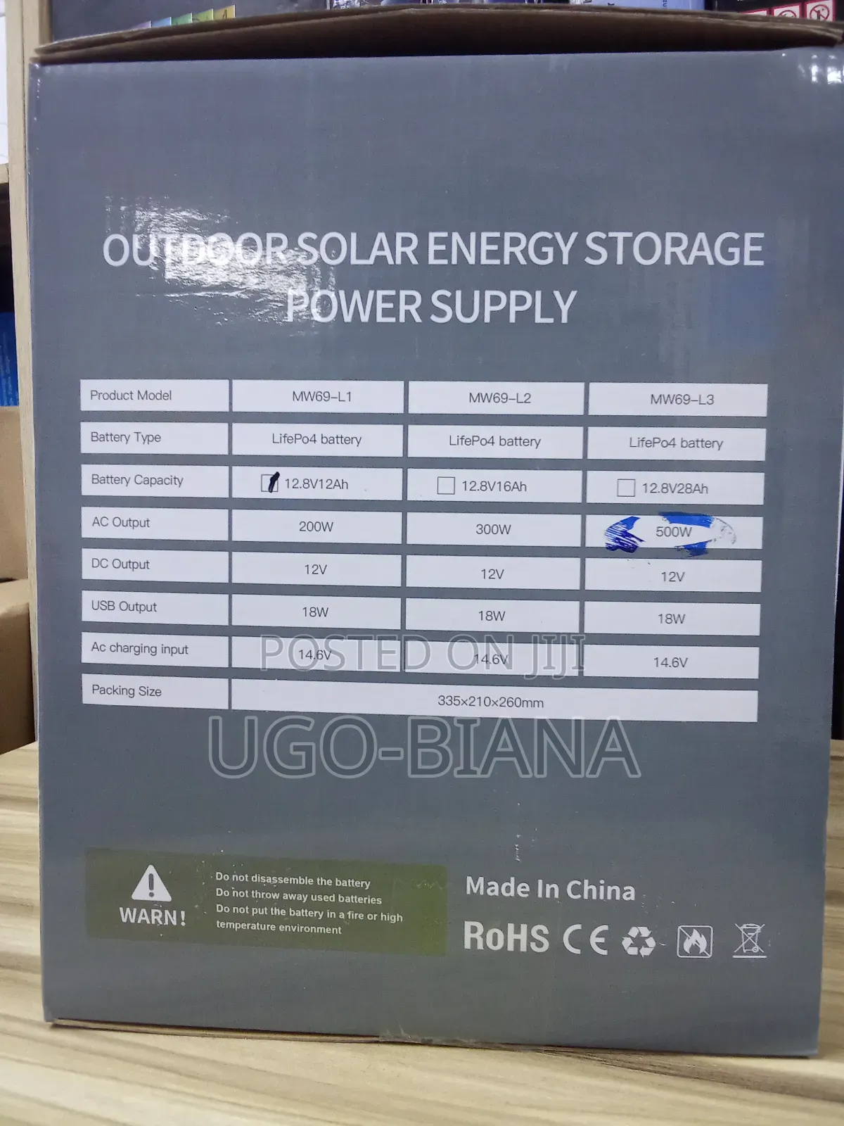 500w Solar Power Generator With Solar Panel