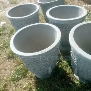 Meet Our Stylish Concrete Pot for Garden, Green Home Decor