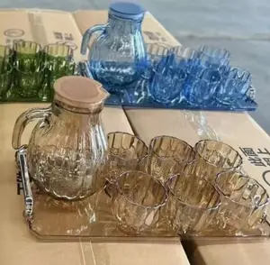 Fashionable 8pcs Belly Drinking Set (Jug, Tray, Cups)