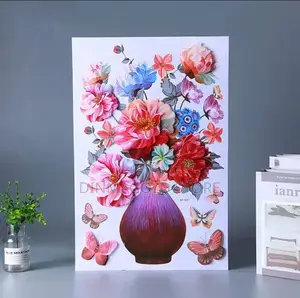 3D Wall Sticker Flower Pattern