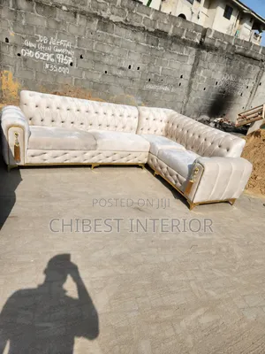 Standard 7ftby7ft L-Shaped Upholstery Padded Sofa