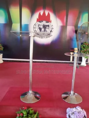 High Quality Unbreakable Acrylic Single Pole Pulpit for Chur