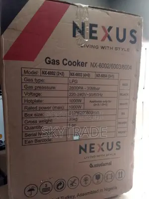 Easy Ignition Nexus Gas Cooker ( Nx- 6003) + Oven