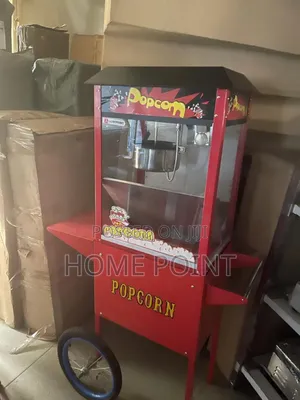 Industrial Popcorn Machine With Cart