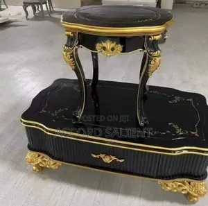 Set of Royal Design Center Table and 2 Side Stools