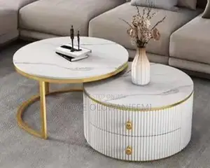 2 in 1 Imported Marble Center Table