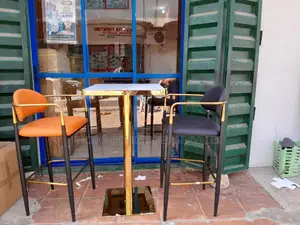 High Back Chair With High Table Best for Restaurant
