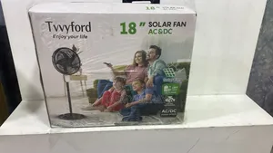 Tvvyford 17.2 Inch Solar/ Rechargeable Fan