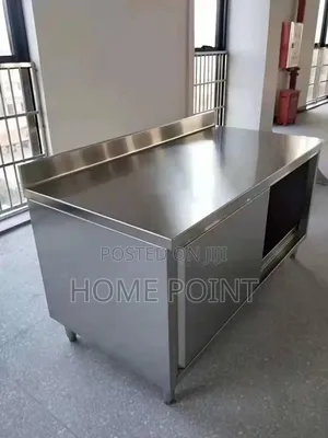 Stainless Work Table With Hot Cupboard