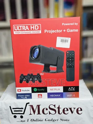 Ultra HD Projector + Game, Netflix, Amazon Prime Spotify