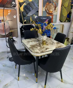 Black 4seater Dining Set