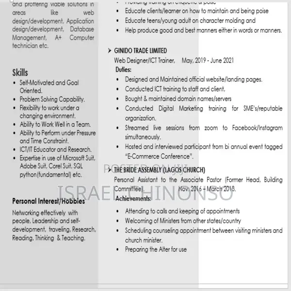 Computing It Cv