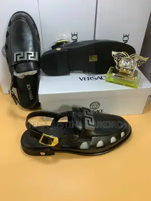 Original Leather Versace Sandals
