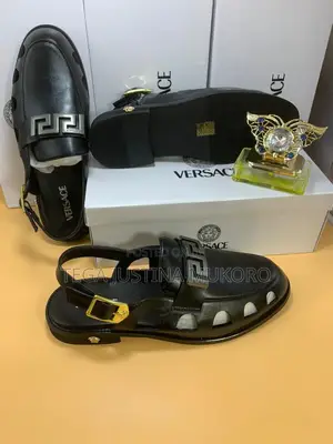 Original Leather Versace Sandals
