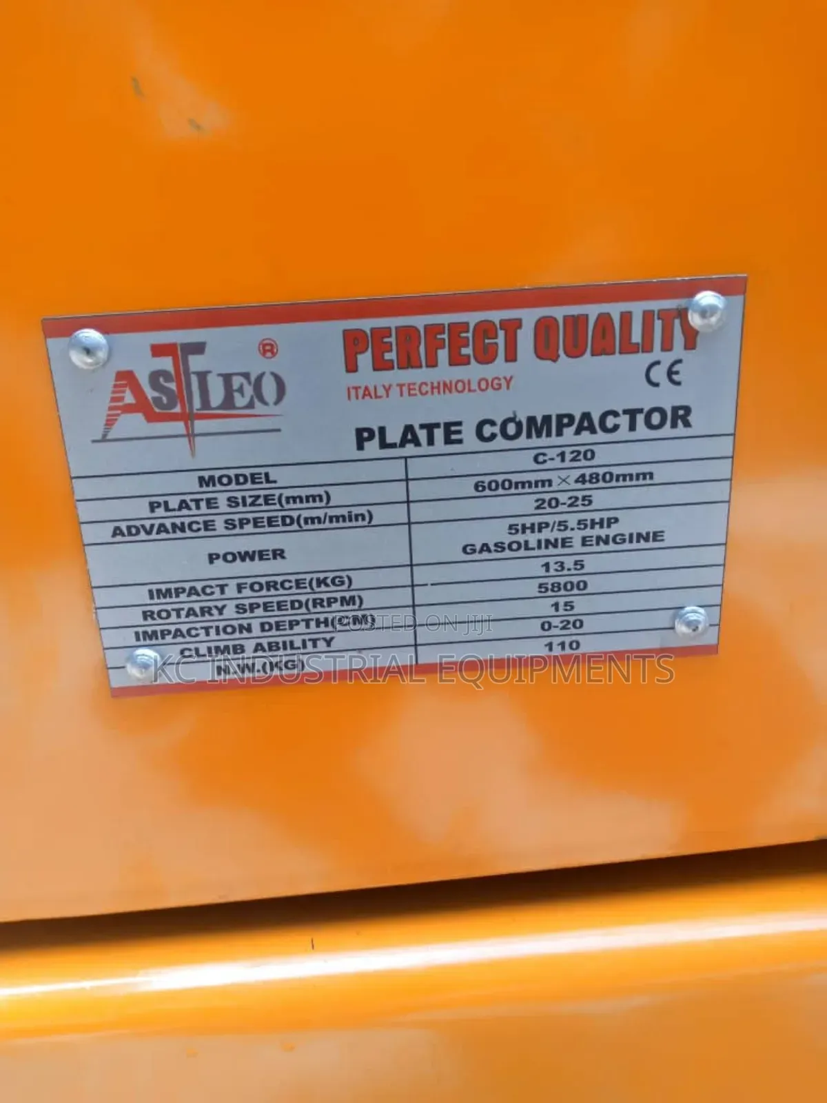 C120 Compactor Machine 5.5hp