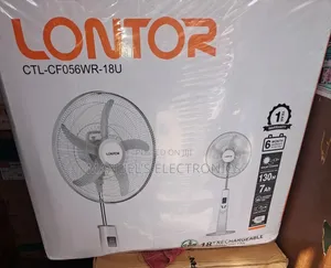 Rechargeable Standing Fan Lontor 18inch Copper Coil