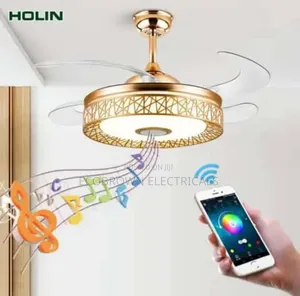 Fan Chandelier Light With MP3 Music
