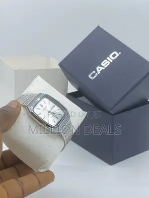Silver Meshed Luxe Men's Bracelet Strap Wrist Watch